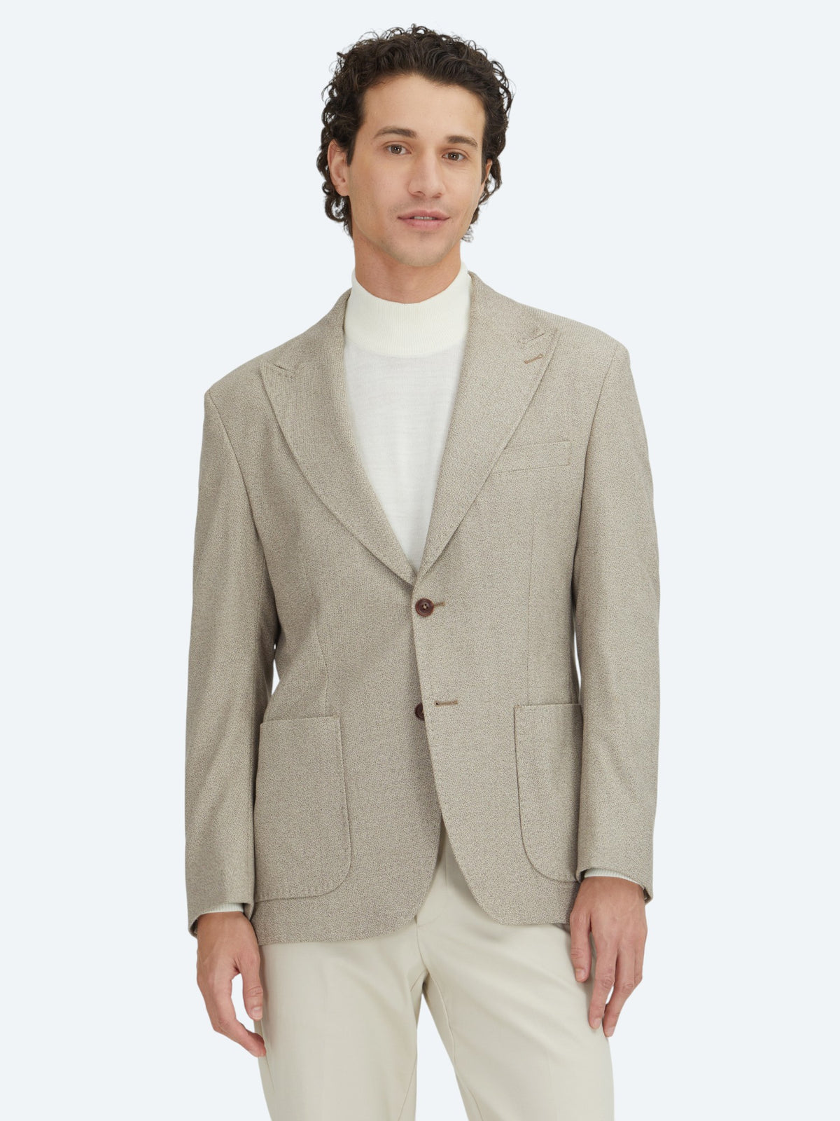 Kahverengi Kareli Modern Fit Ceket