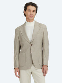 Kahverengi Kareli Modern Fit Ceket