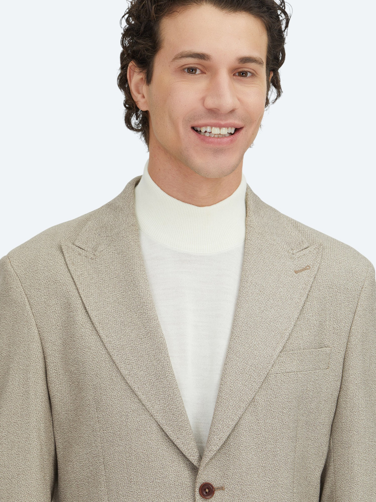 Kahverengi Kareli Modern Fit Ceket