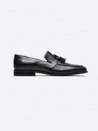 Siyah Deri Klasik Loafer