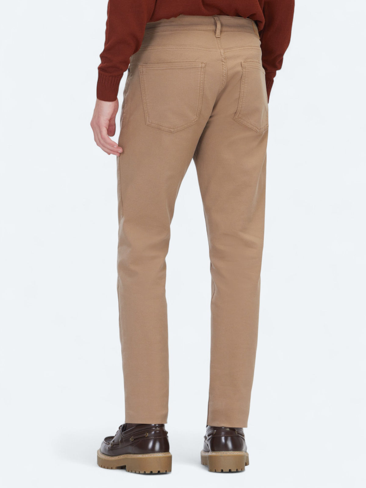 Vizon Dokuma Slim Fit Casual Pamuk Karışımlı Pantolon