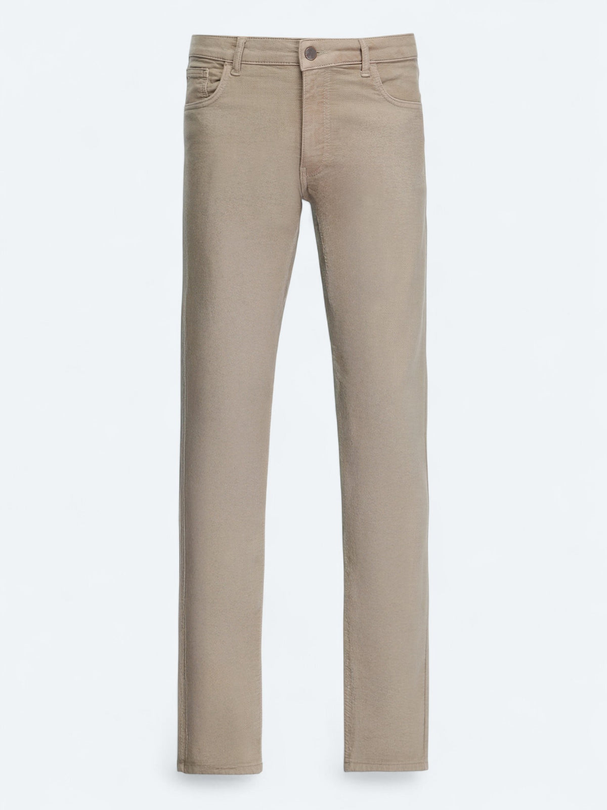 Vizon Dokuma Slim Fit Casual Pamuk Karışımlı Pantolon