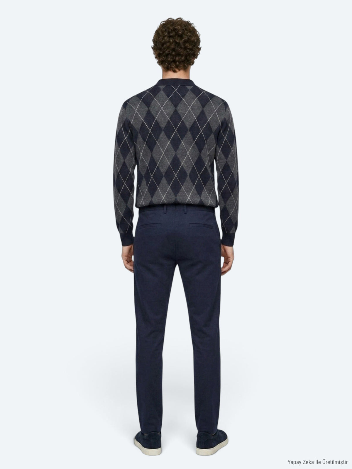 Lacivert Düz Dokuma Jogging Fit Casual Pamuk Karışımlı Pantolon