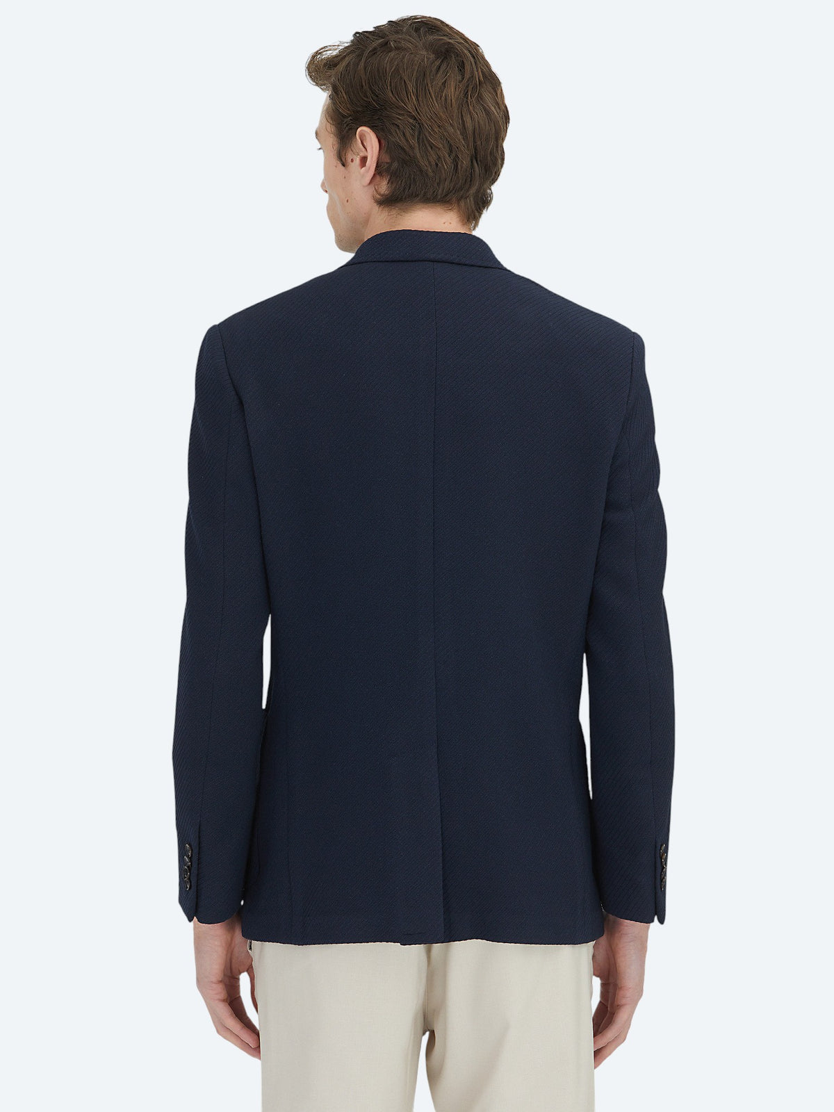 Lacivert Düz Modern Fit Ceket