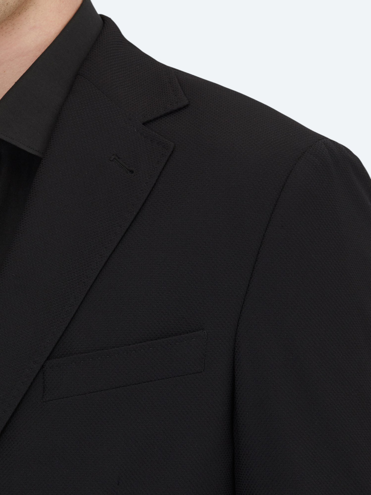 Siyah Desenli Modern Fit Ceket