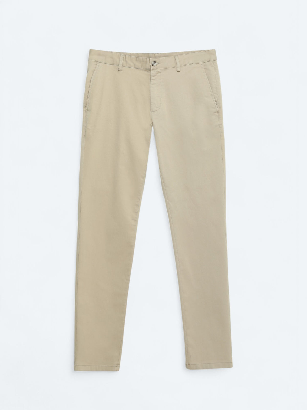 Safran Düz Dokuma Regular Fit Casual Pamuk Karışımlı Pantolon