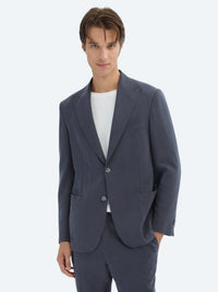 Antrasit Düz Modern Fit Takım Elbise