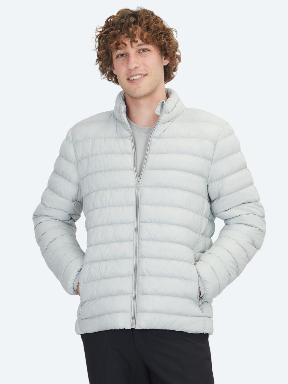 Taş Regular Fit Dik Yaka Casual Dokuma Mont