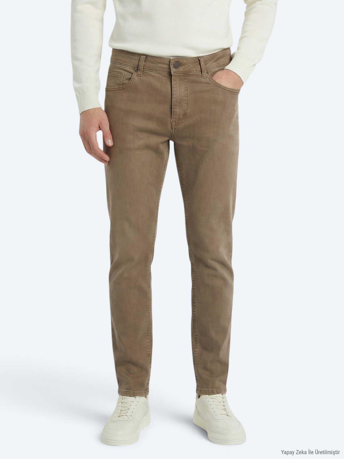 Hardal Slim Fit Denim Pamuk Karışımlı Pantolon