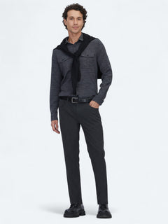 Antrasit Dokuma Slim Fit Casual Pantolon