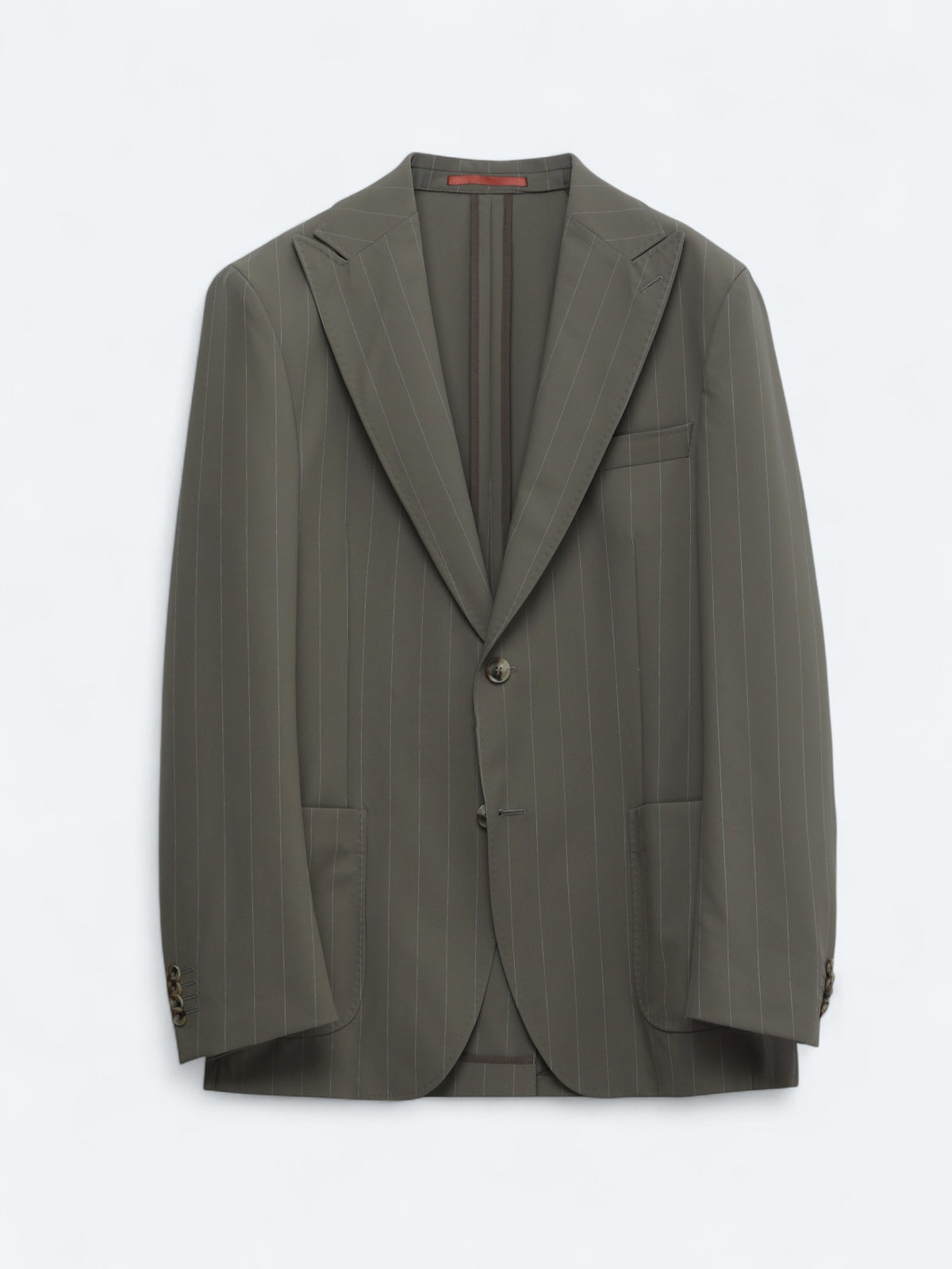 Vizon Çizgili Modern Fit Takım Elbise