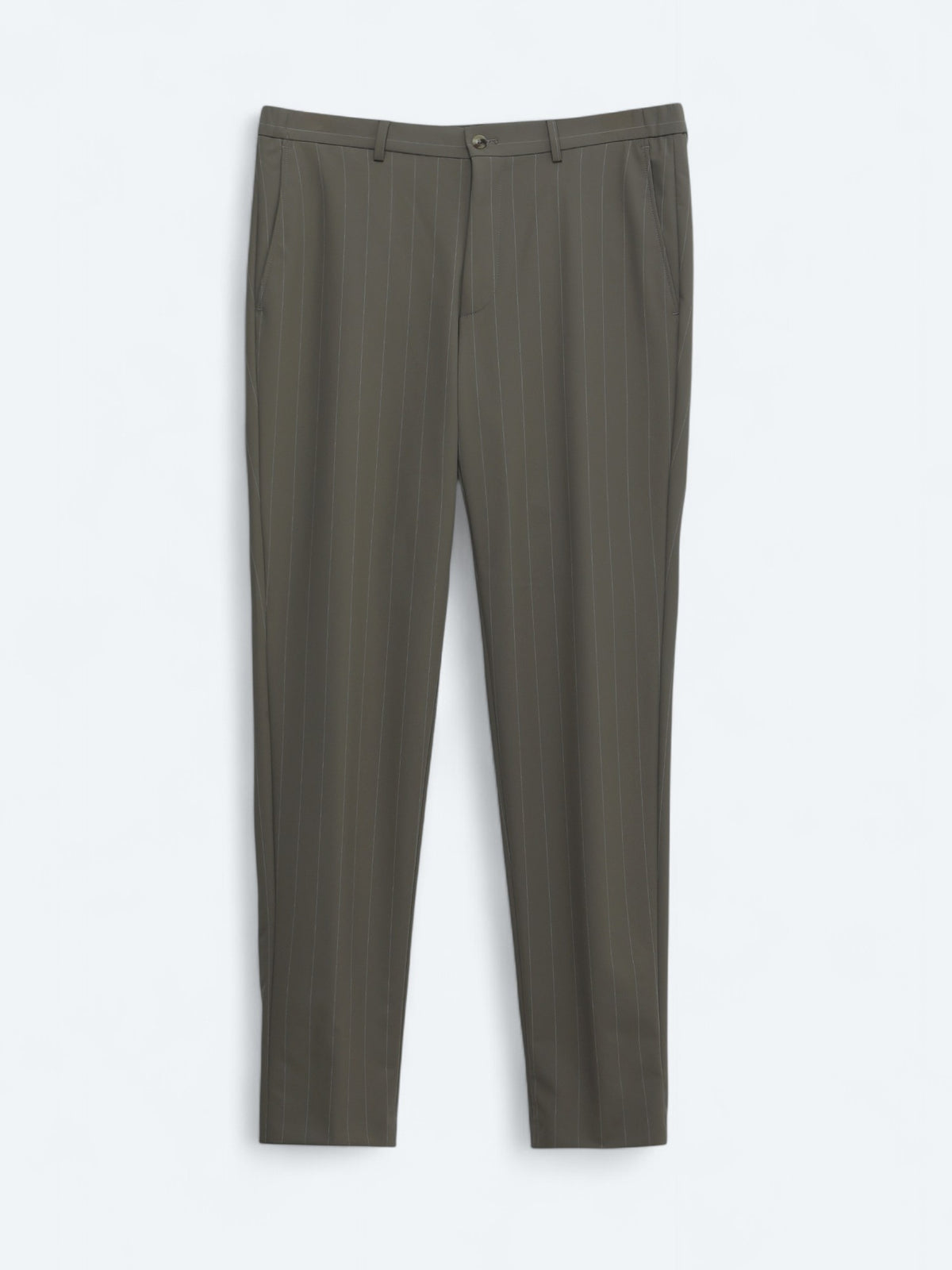 Vizon Çizgili Modern Fit Takım Elbise