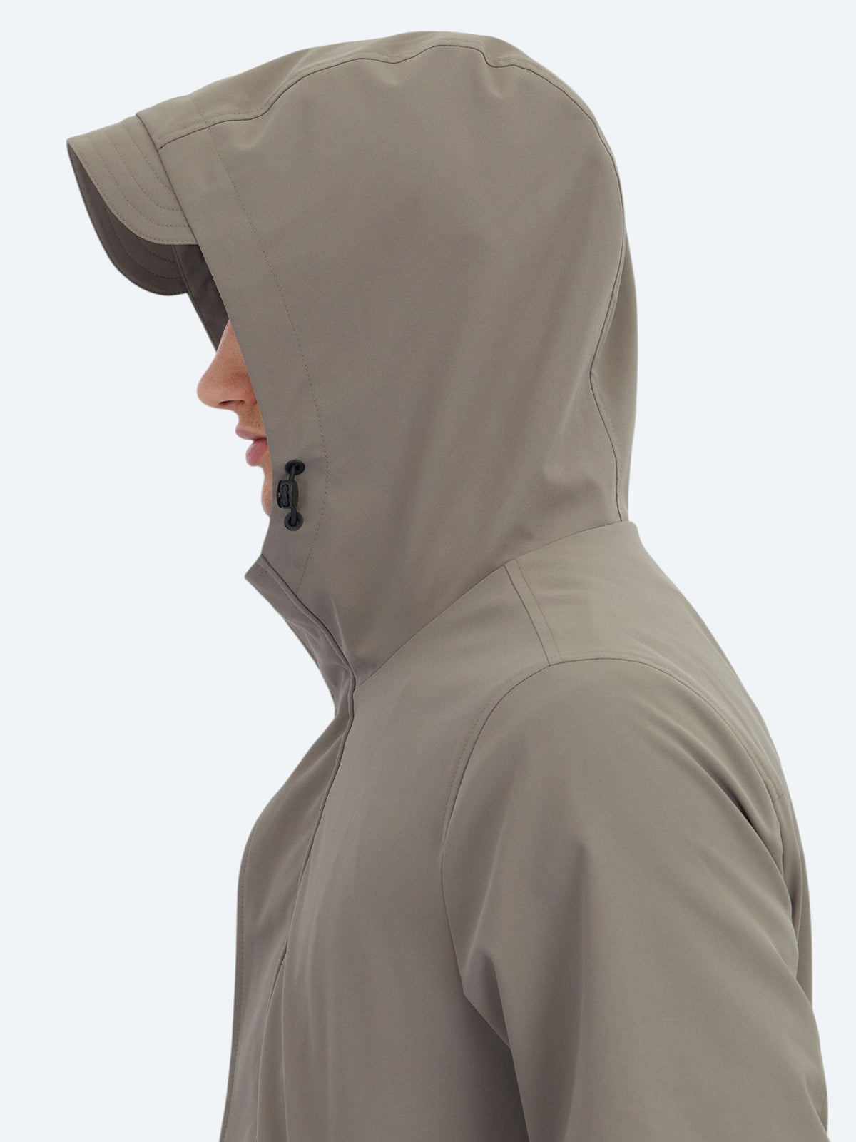 Haki Oversize Fit Kruvaze Yaka Casual Dokuma Pardösü