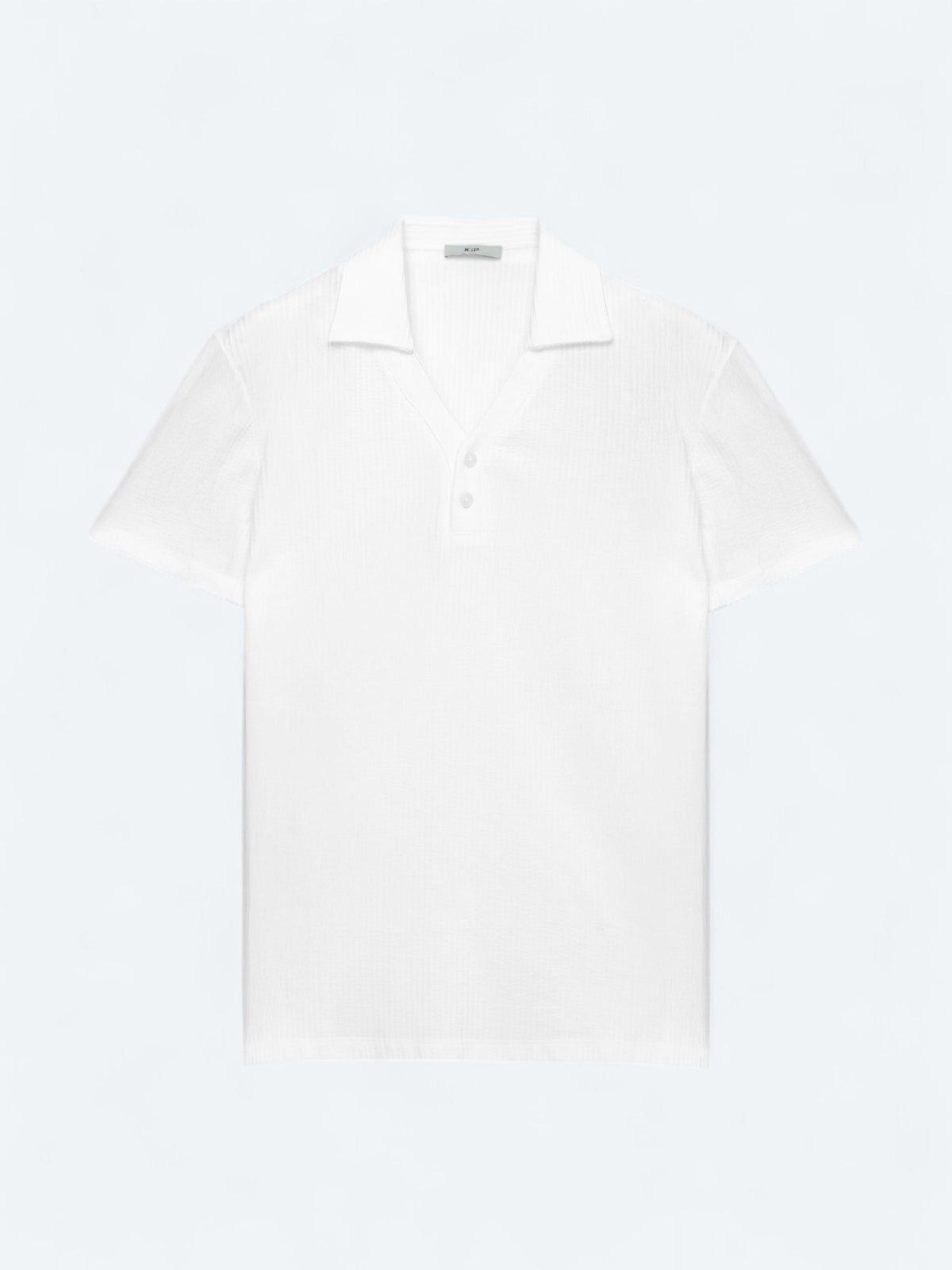 Beyaz Polo Yaka %100 Pamuk T-Shirt