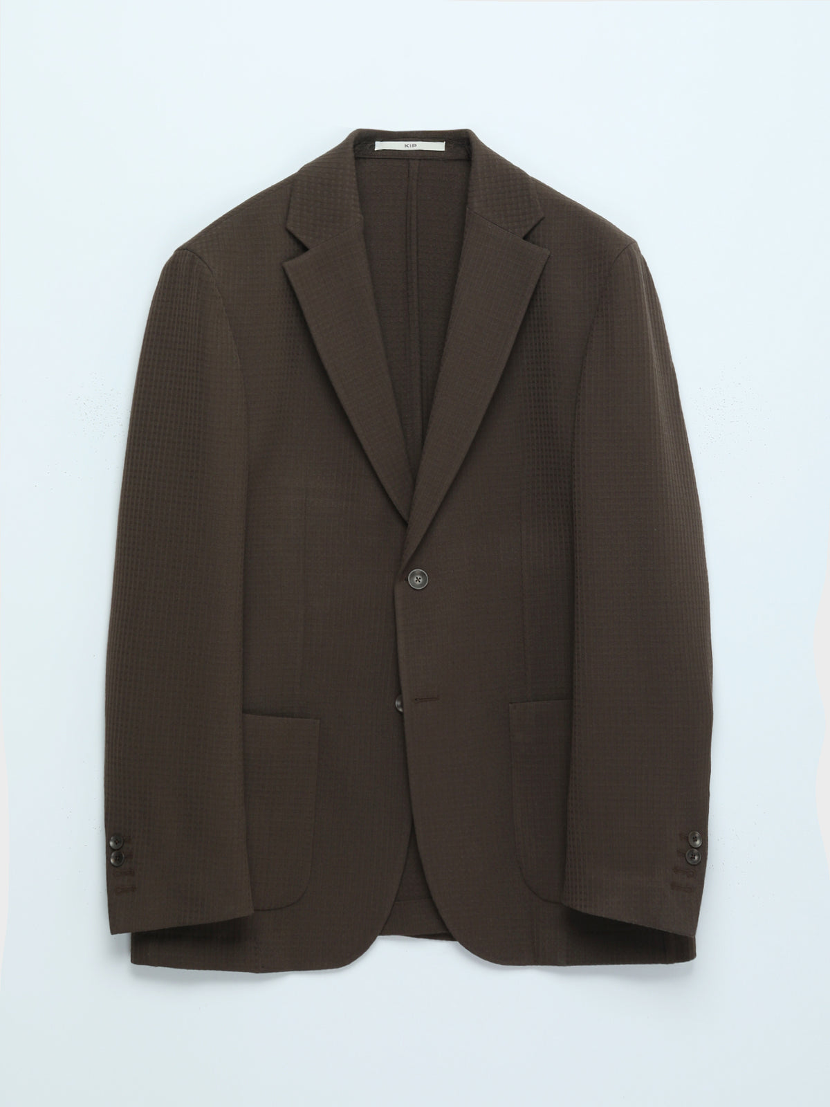 Kahverengi Çizgili Comfort Fit Ceket