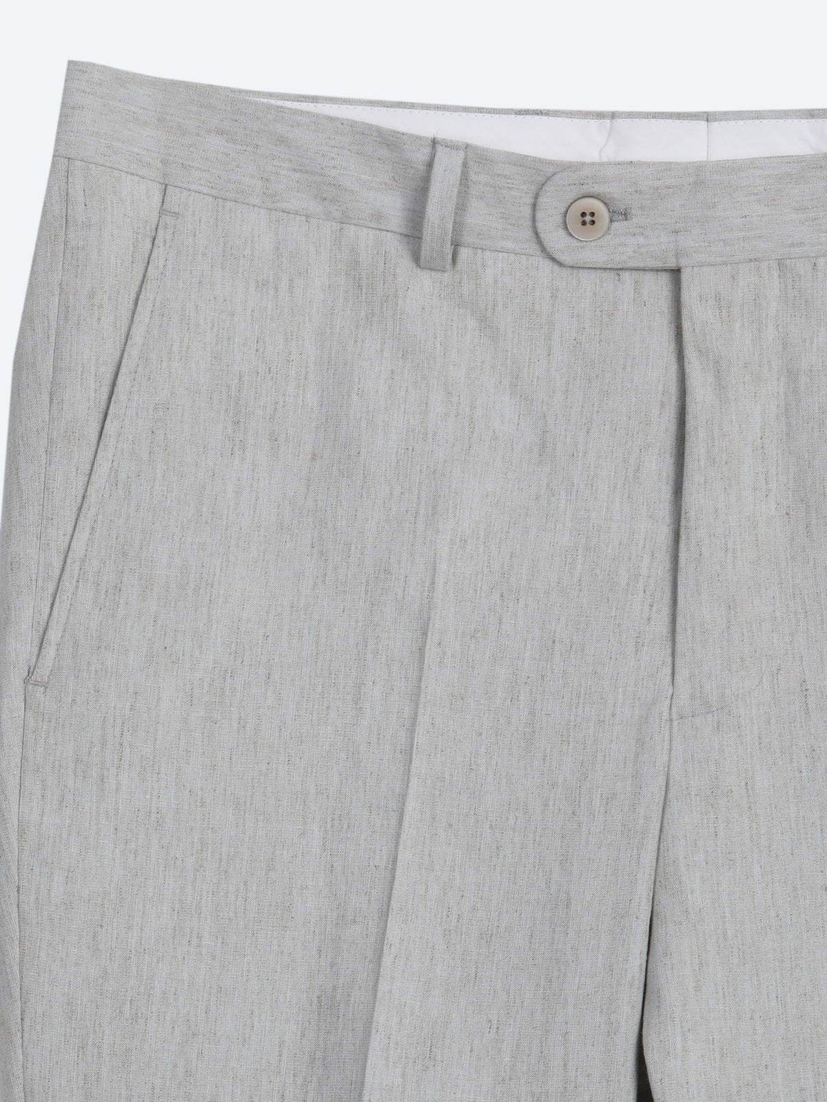 Mavi Desenli Modern Fit Çevre Dostu Keten Karışımlı Takım Elbise
