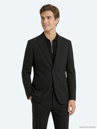 Siyah Mikro Modern Fit Takım Elbise