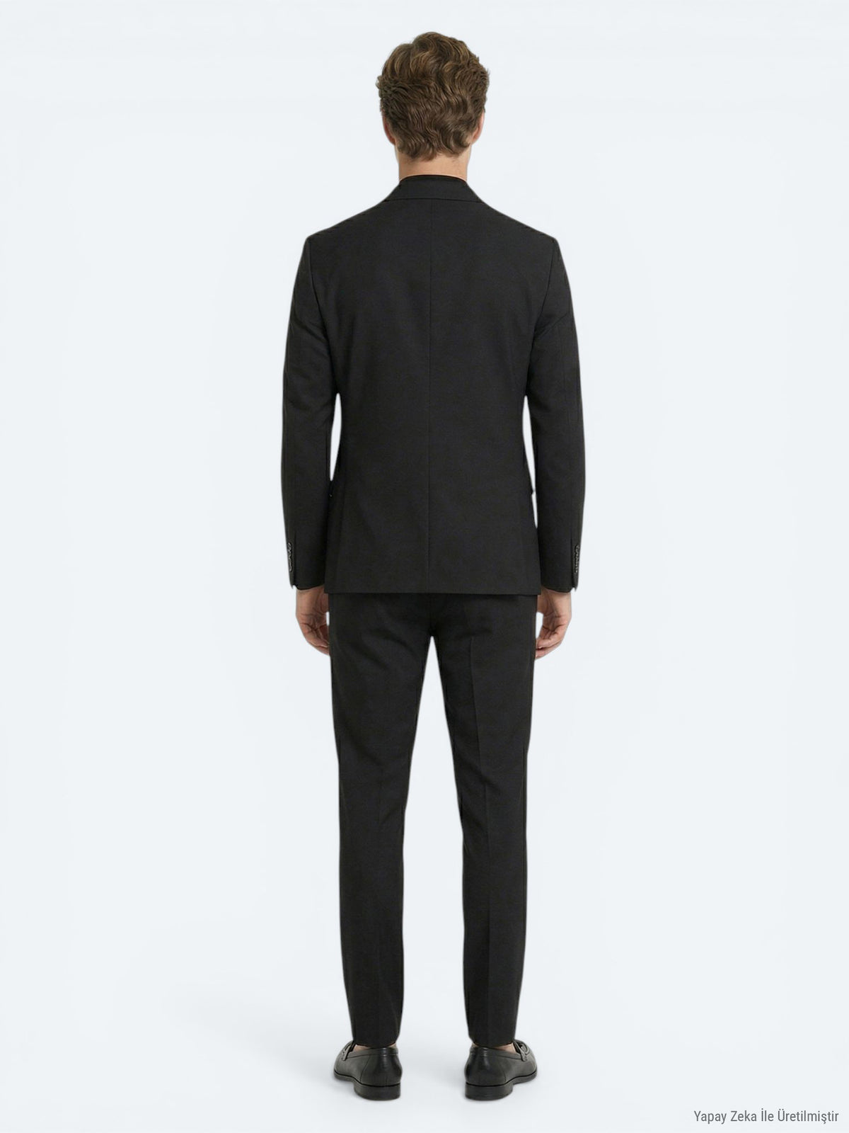 Siyah Mikro Modern Fit Takım Elbise
