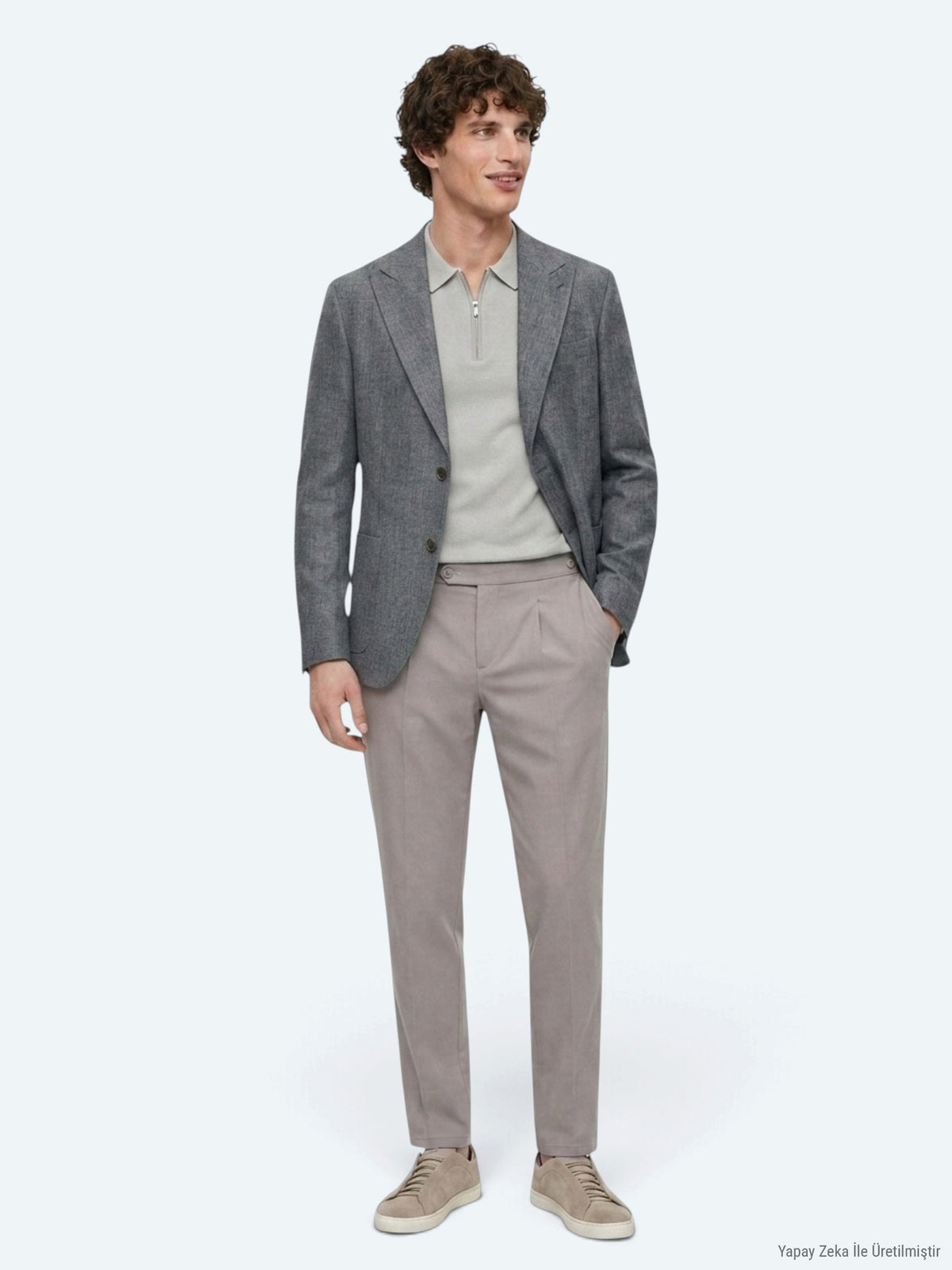 Mint Modern Fit Keten Karışımlı Ceket