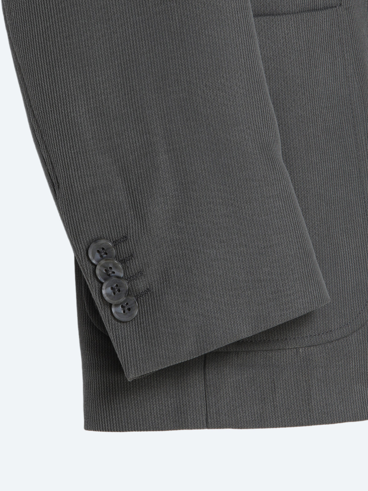 Haki Çizgili Modern Fit Takım Elbise