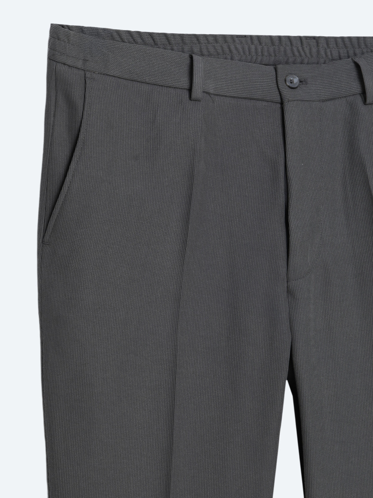 Haki Çizgili Modern Fit Takım Elbise