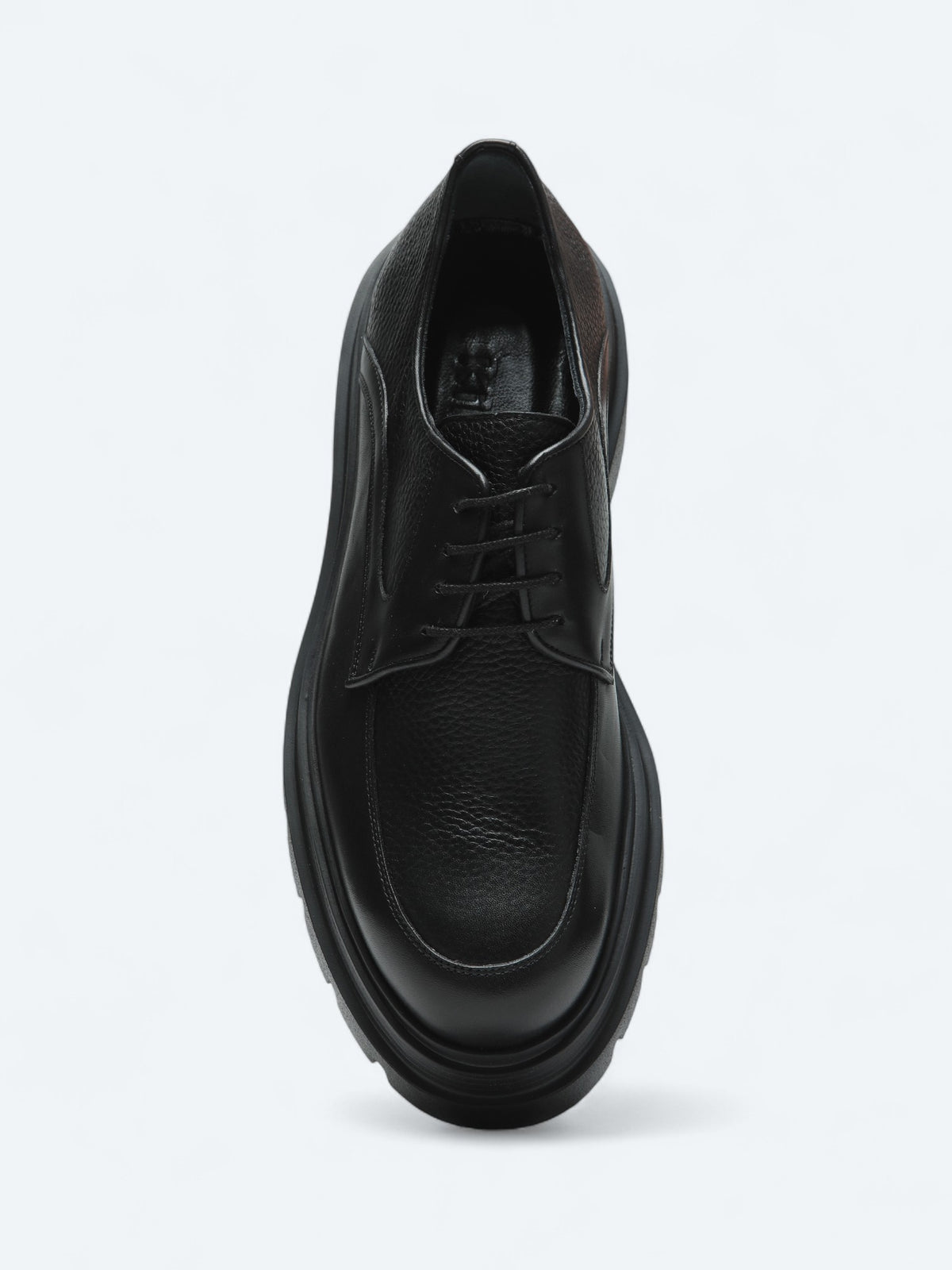 Siyah Deri Smart Casual Ayakkabı