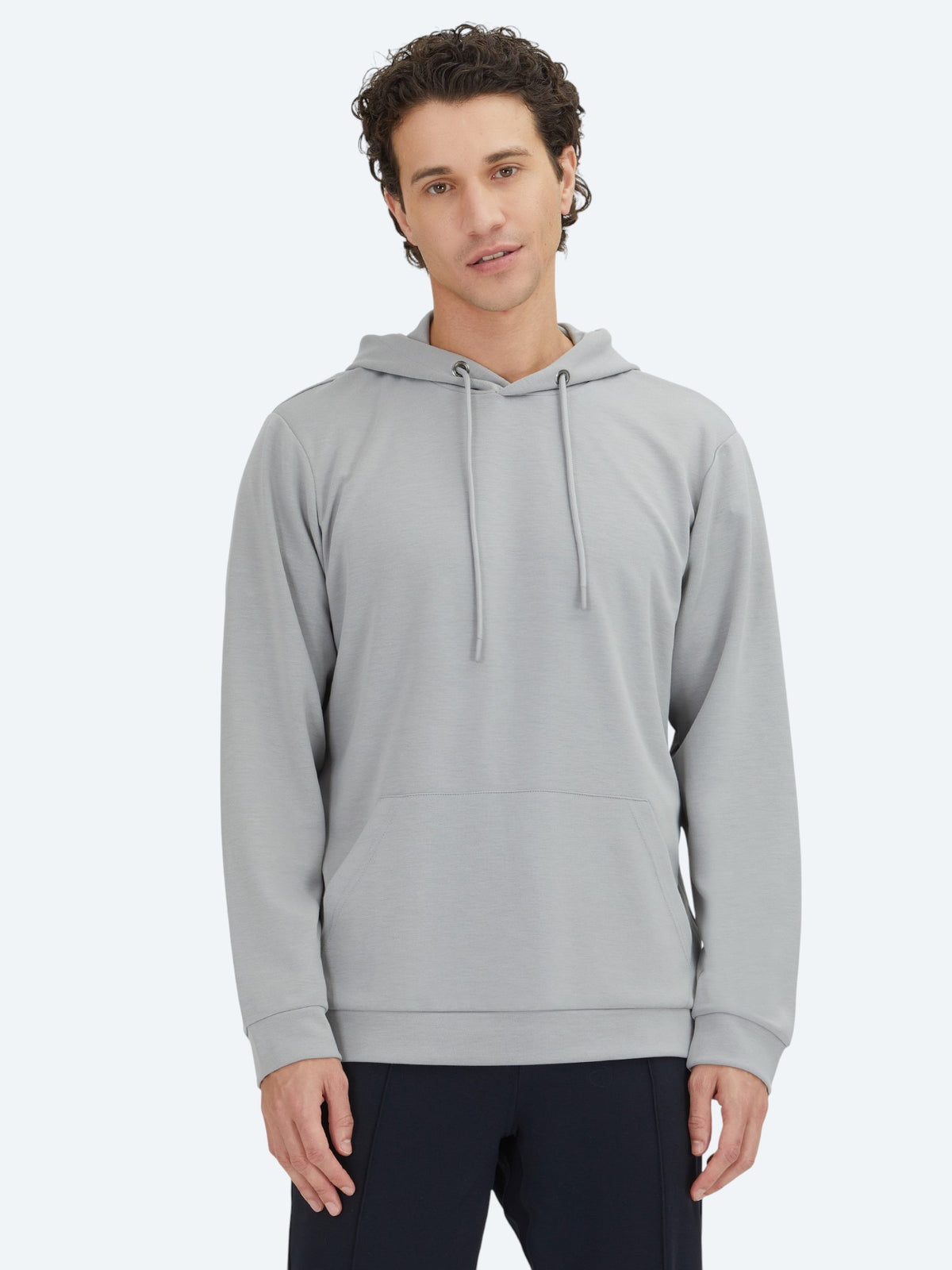 Gri Kapüşonlu Sweatshırt