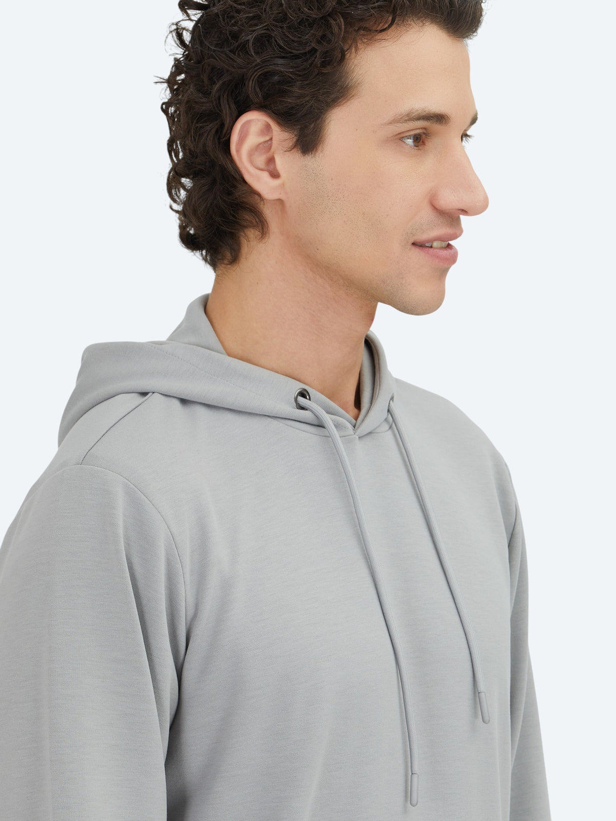 Gri Kapüşonlu Sweatshırt