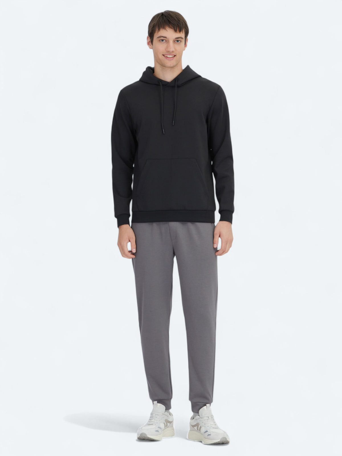 Siyah Kapüşonlu Sweatshırt