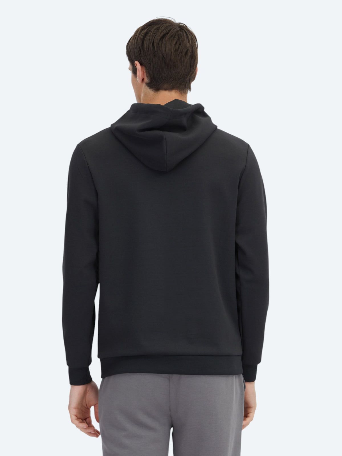 Siyah Kapüşonlu Sweatshırt