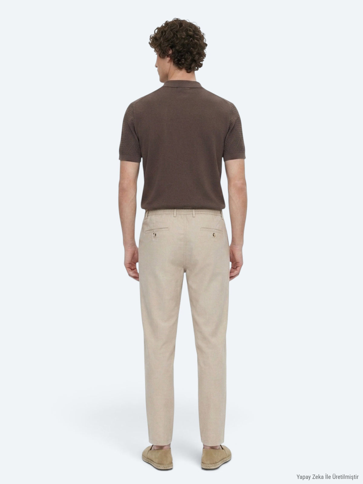 Vizon Düz Dokuma Jogging Fit Casual Pantolon
