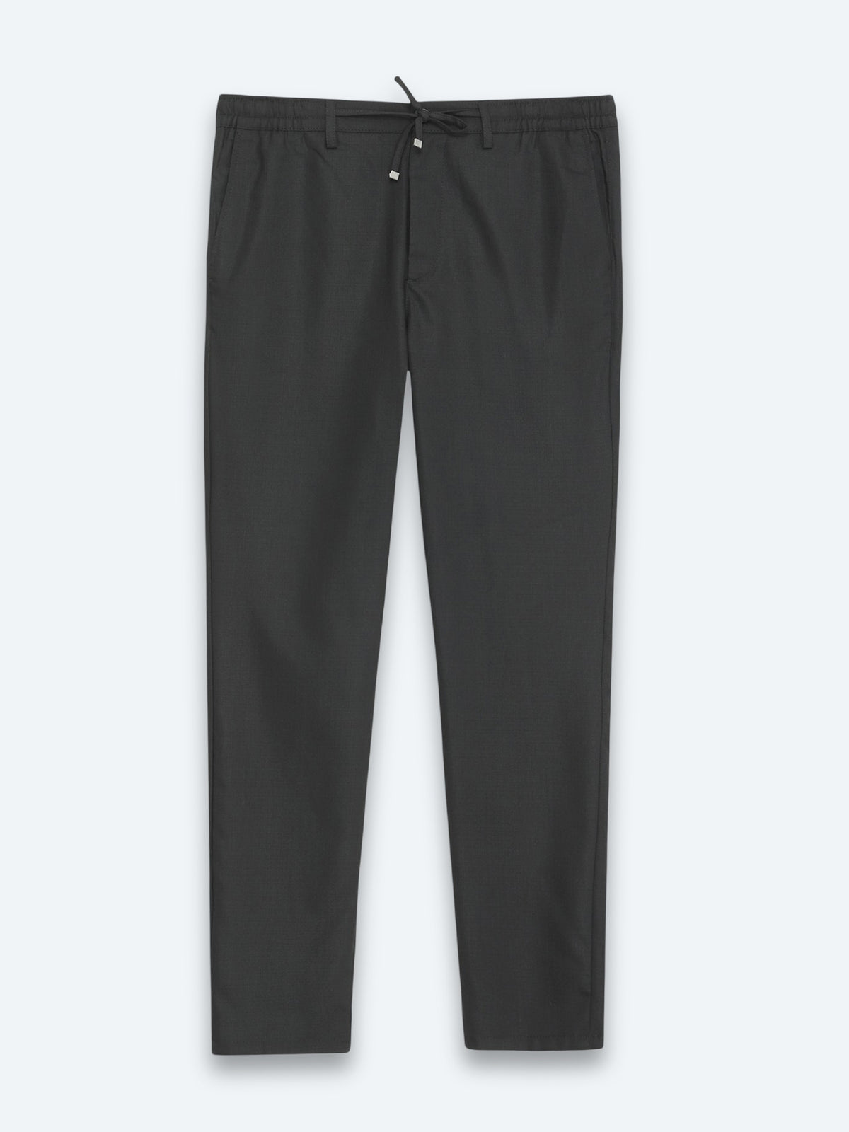 Siyah Düz Dokuma Jogging Fit Casual Pantolon