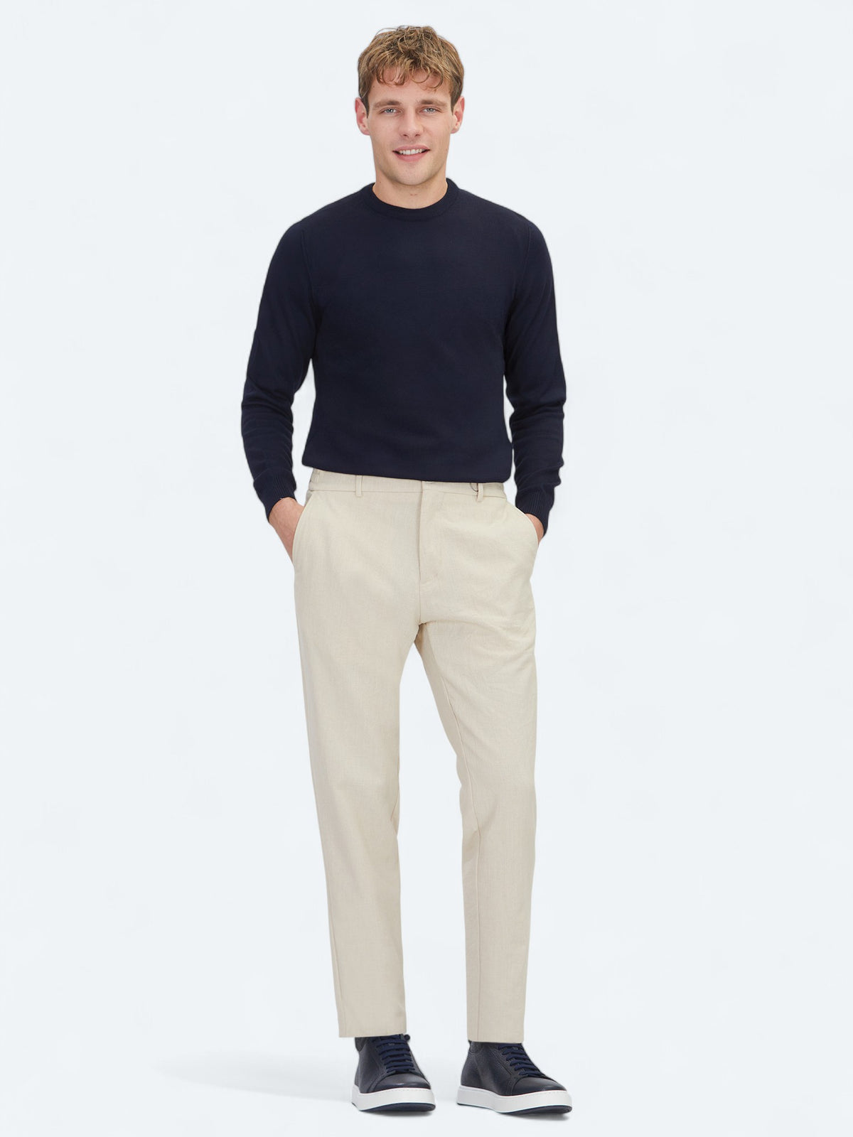 Bej Dokuma Jogging Fit Casual Pantolon