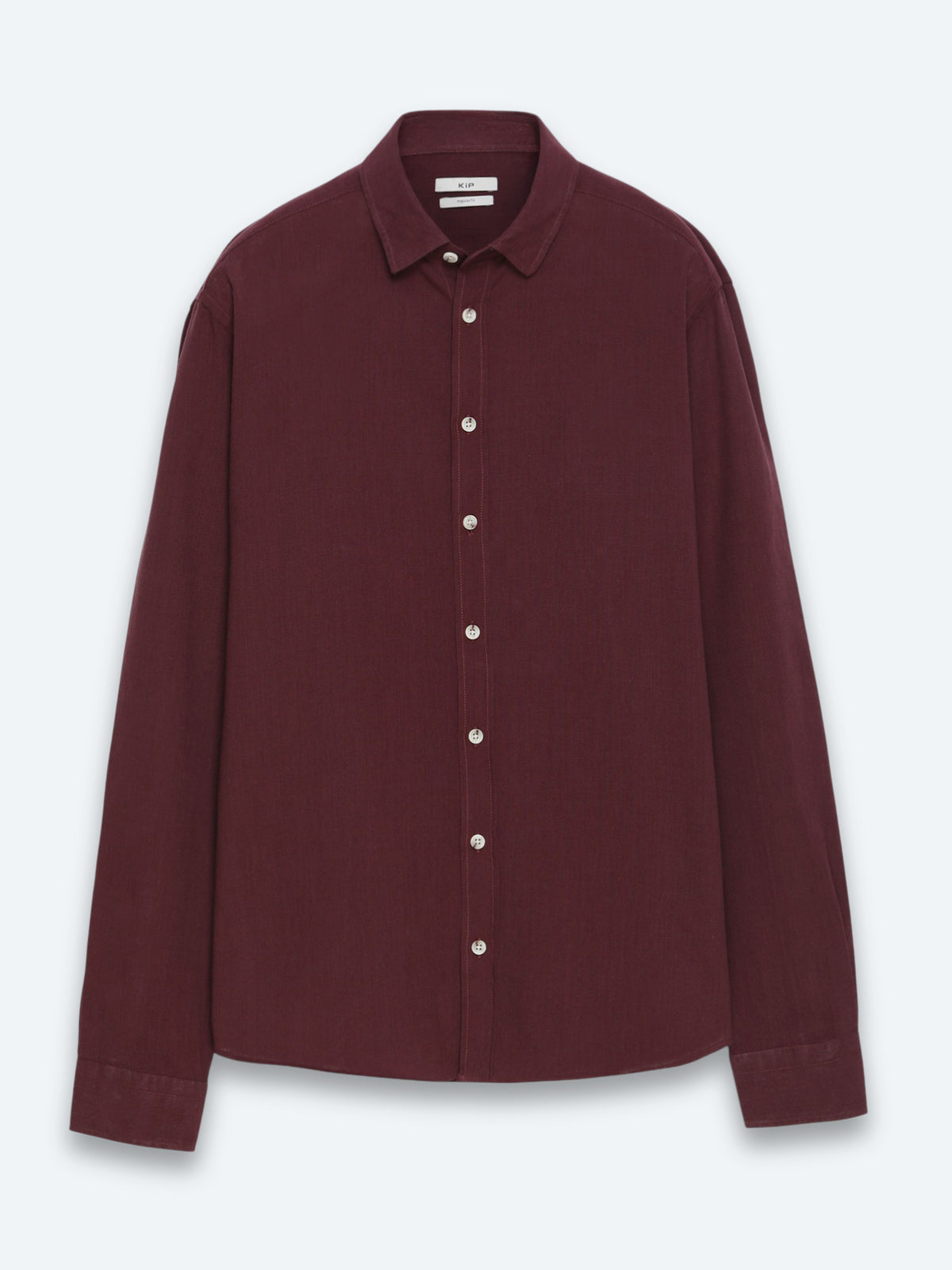 Bordo Düz Regular Fit Uzun Dokuma Casual %100 Pamuk Gömlek