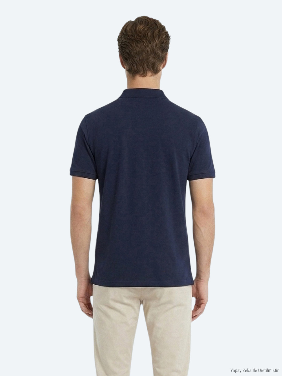 Lacivert Düz %100 Pamuk T-Shirt