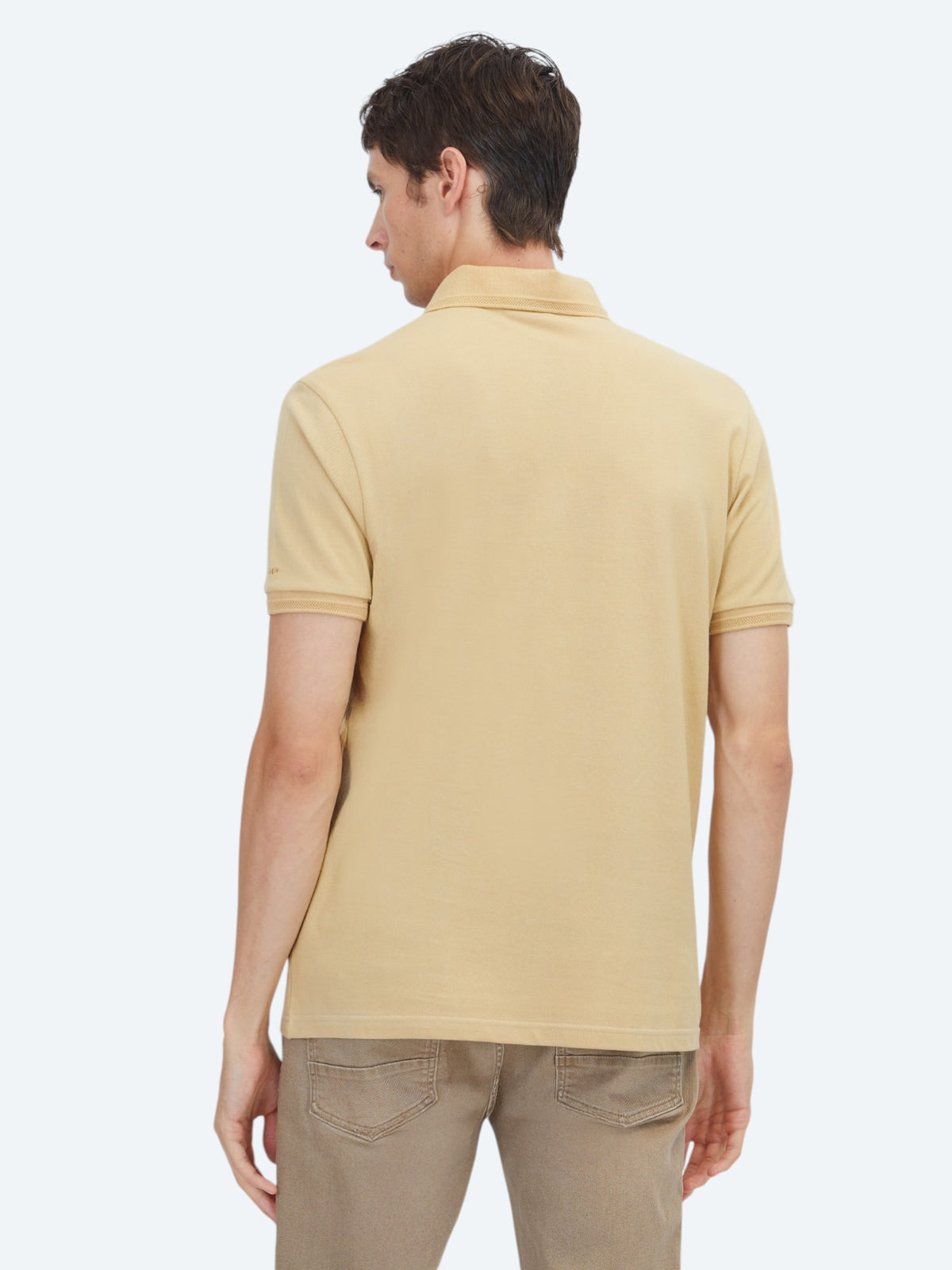 Yağ Yeşili Düz %100 Pamuk T-Shirt