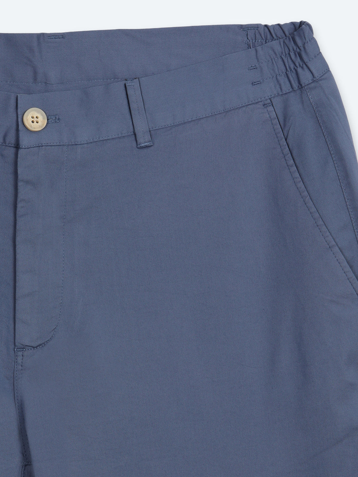 Açık Mavi Dokuma Jogging Fit Casual Pamuk Karışımlı Pantolon