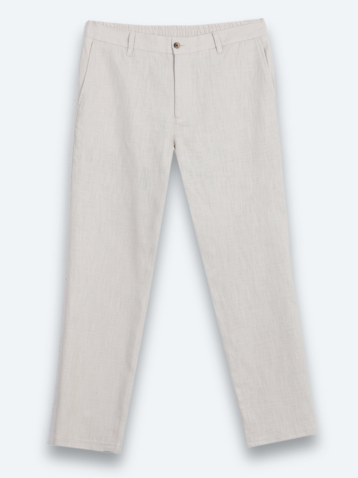 Taş Dokuma Relaxed Fit Casual Pamuk Karışımlı Pantolon