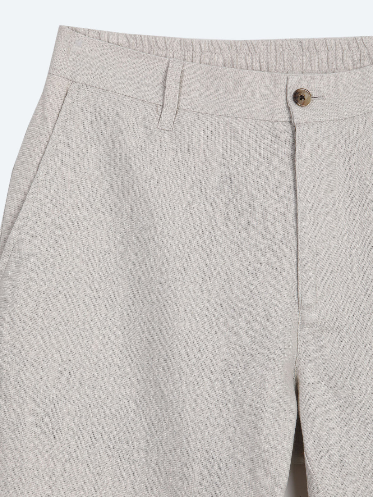 Taş Dokuma Relaxed Fit Casual Pamuk Karışımlı Pantolon