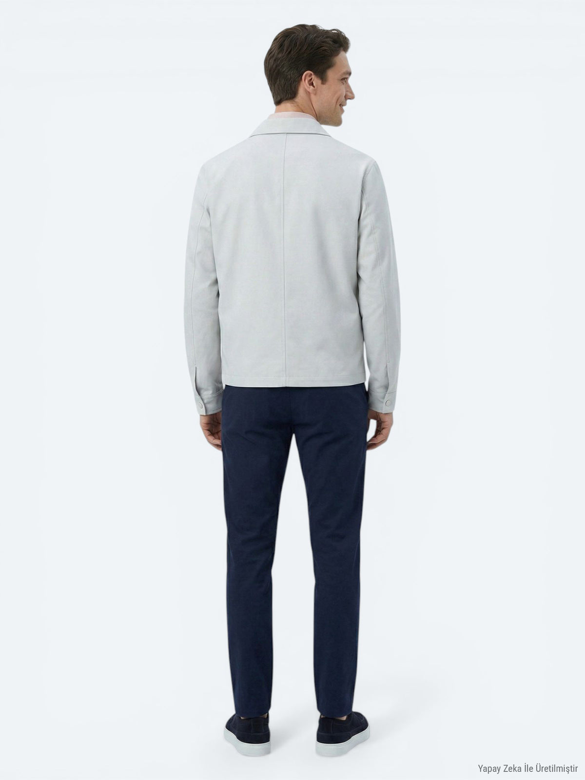 Taş Regular Fit Gömlek Yaka Casual Dokuma Mont