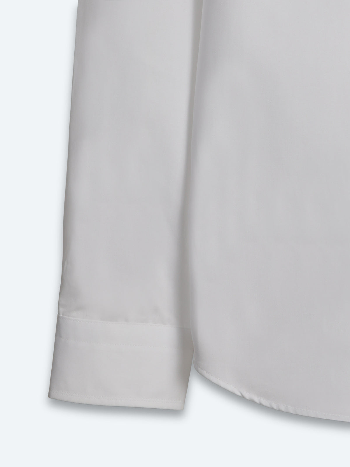 Beyaz Düz Slim Fit Uzun Dokuma Klasik %100 Pamuk Gömlek