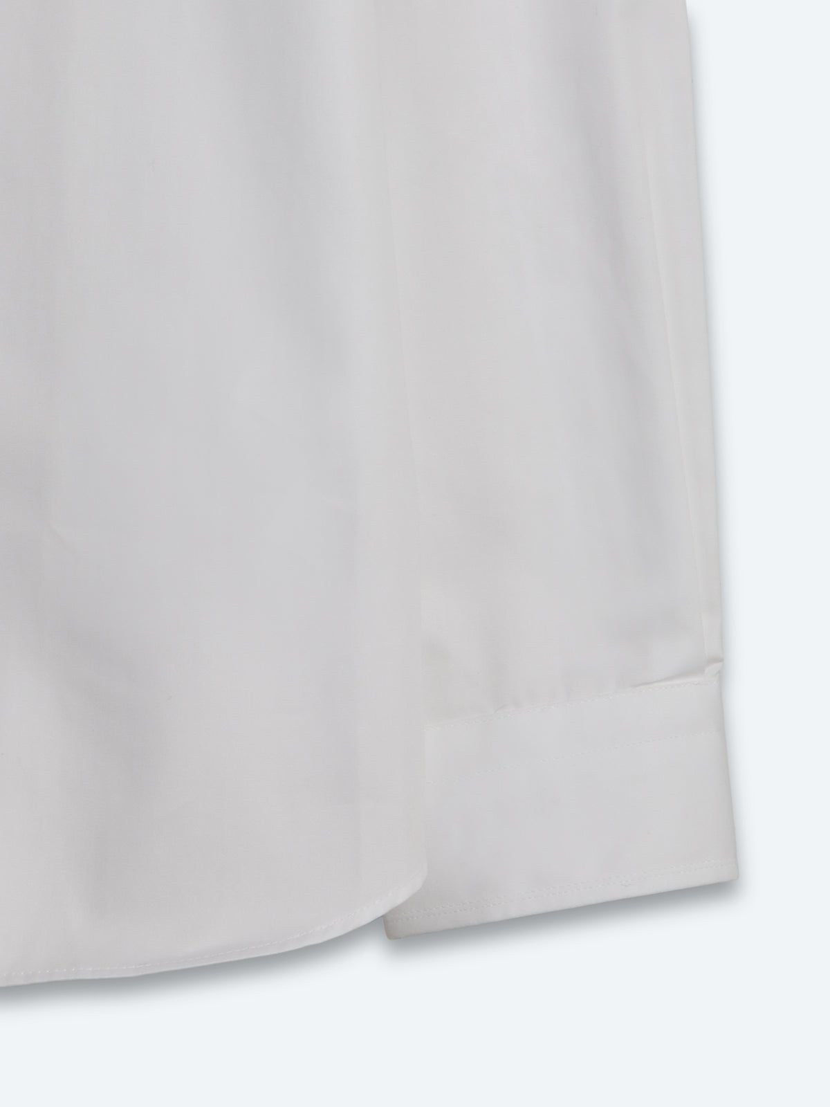 Beyaz Düz Slim Fit Uzun Dokuma Klasik %100 Pamuk Gömlek
