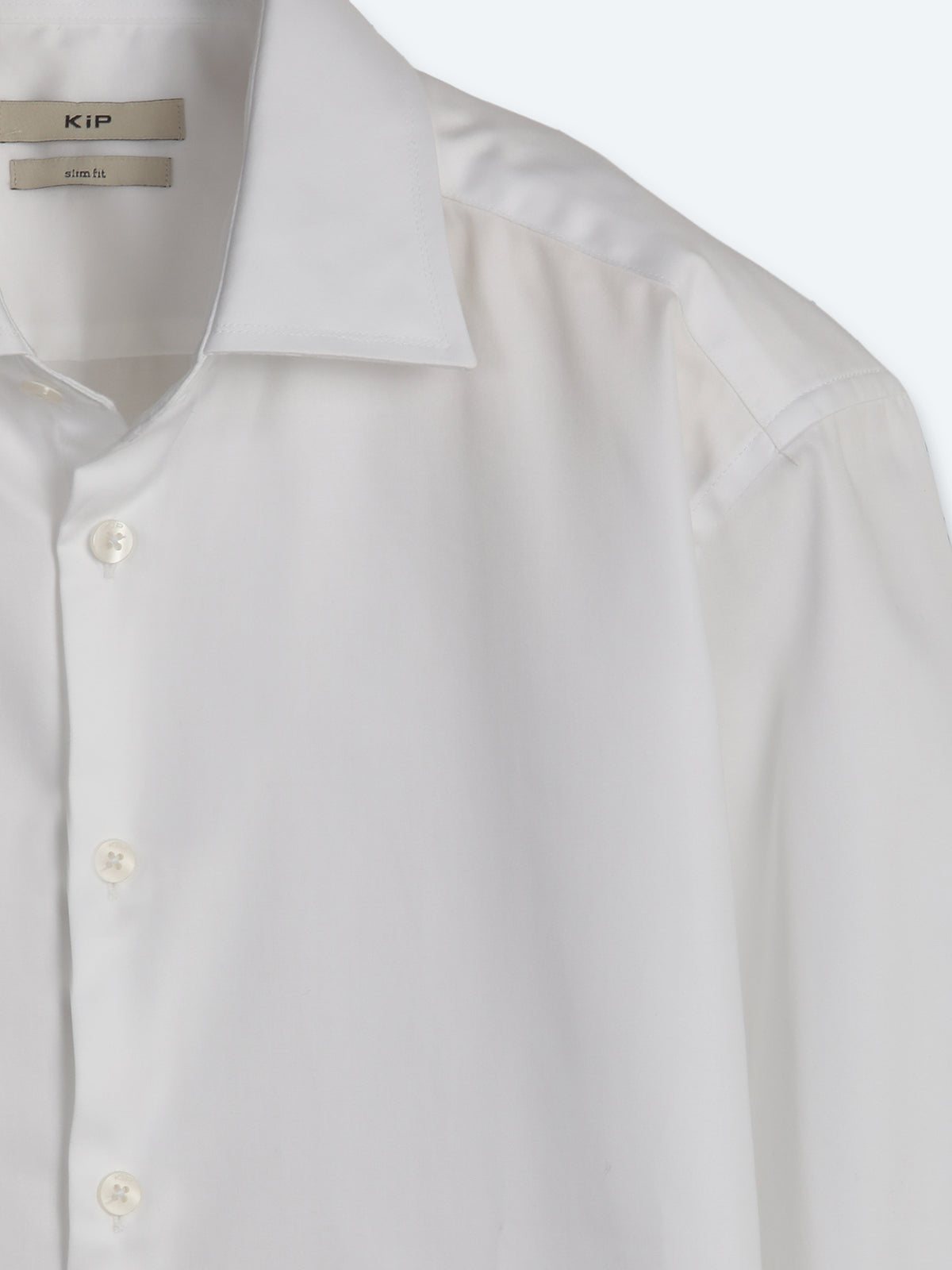 Beyaz Düz Slim Fit Uzun Dokuma Klasik %100 Pamuk Gömlek