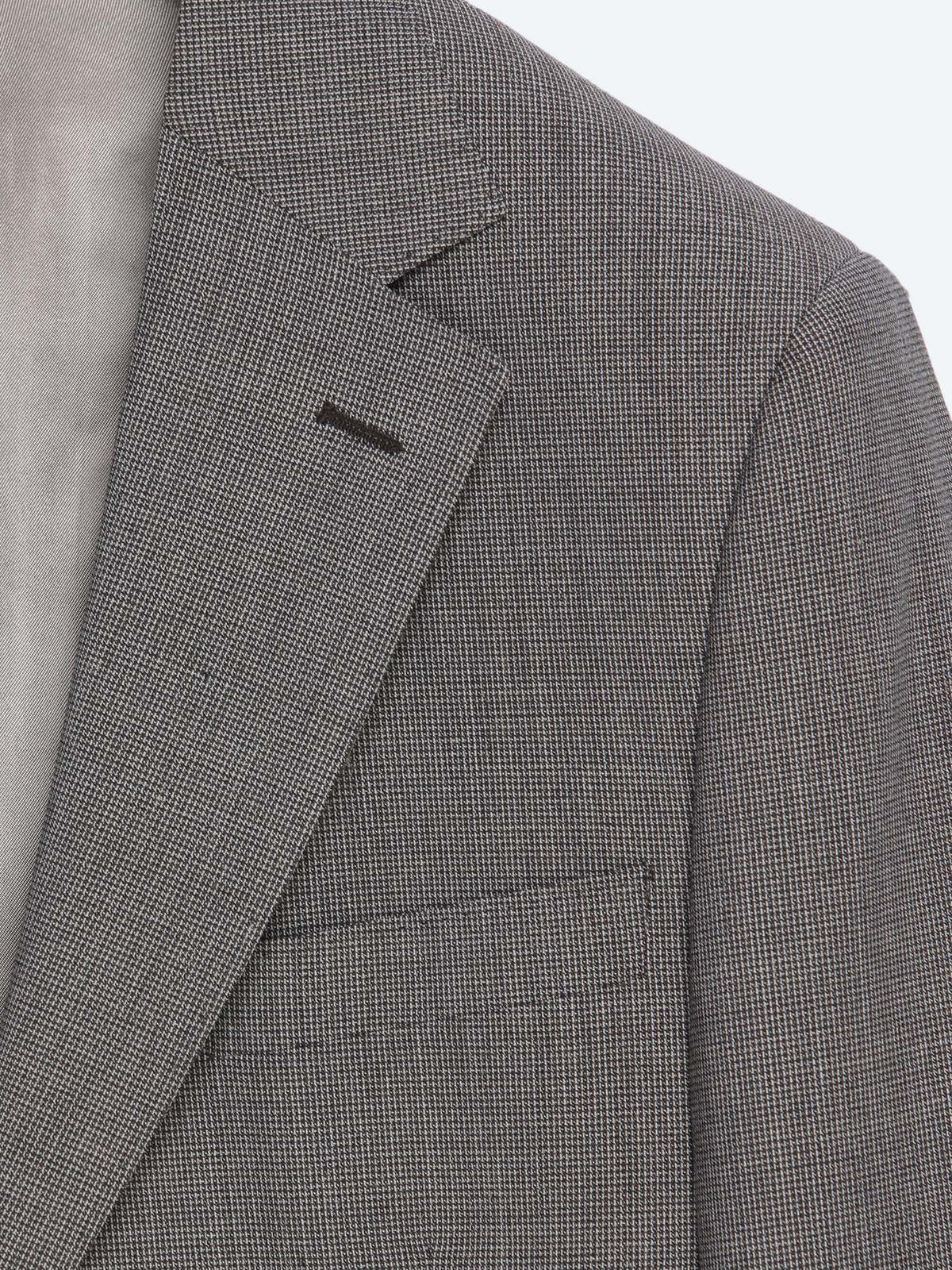 Açık Kahve Modern Fit Yün Karışımlı Takım Elbise