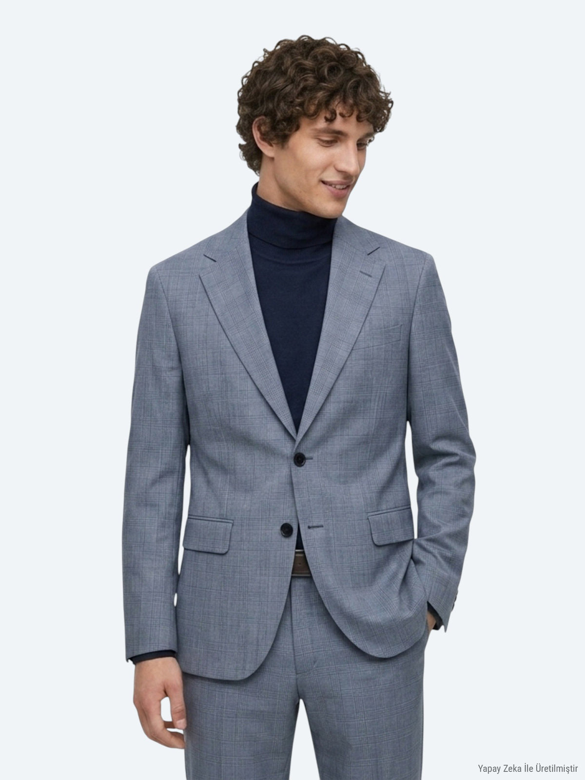 Mavi Modern Fit Takım Elbise