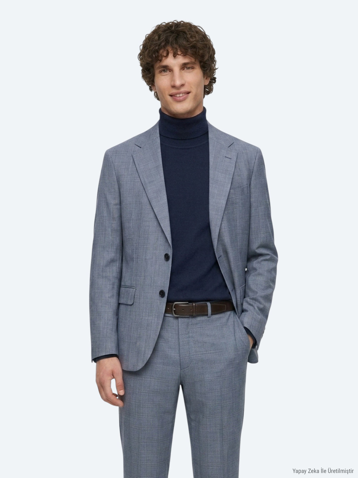 Mavi Modern Fit Takım Elbise