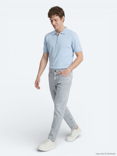 Mavi Slim Fit Denim Pamuk Karışımlı Pantolon