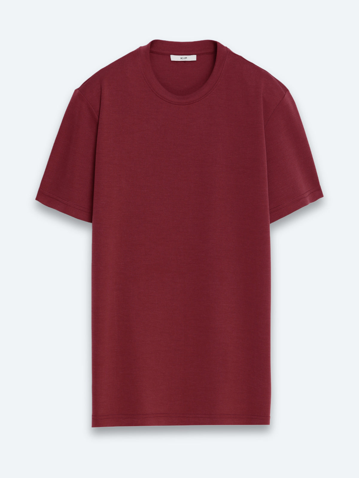 Bordo Düz T-Shirt