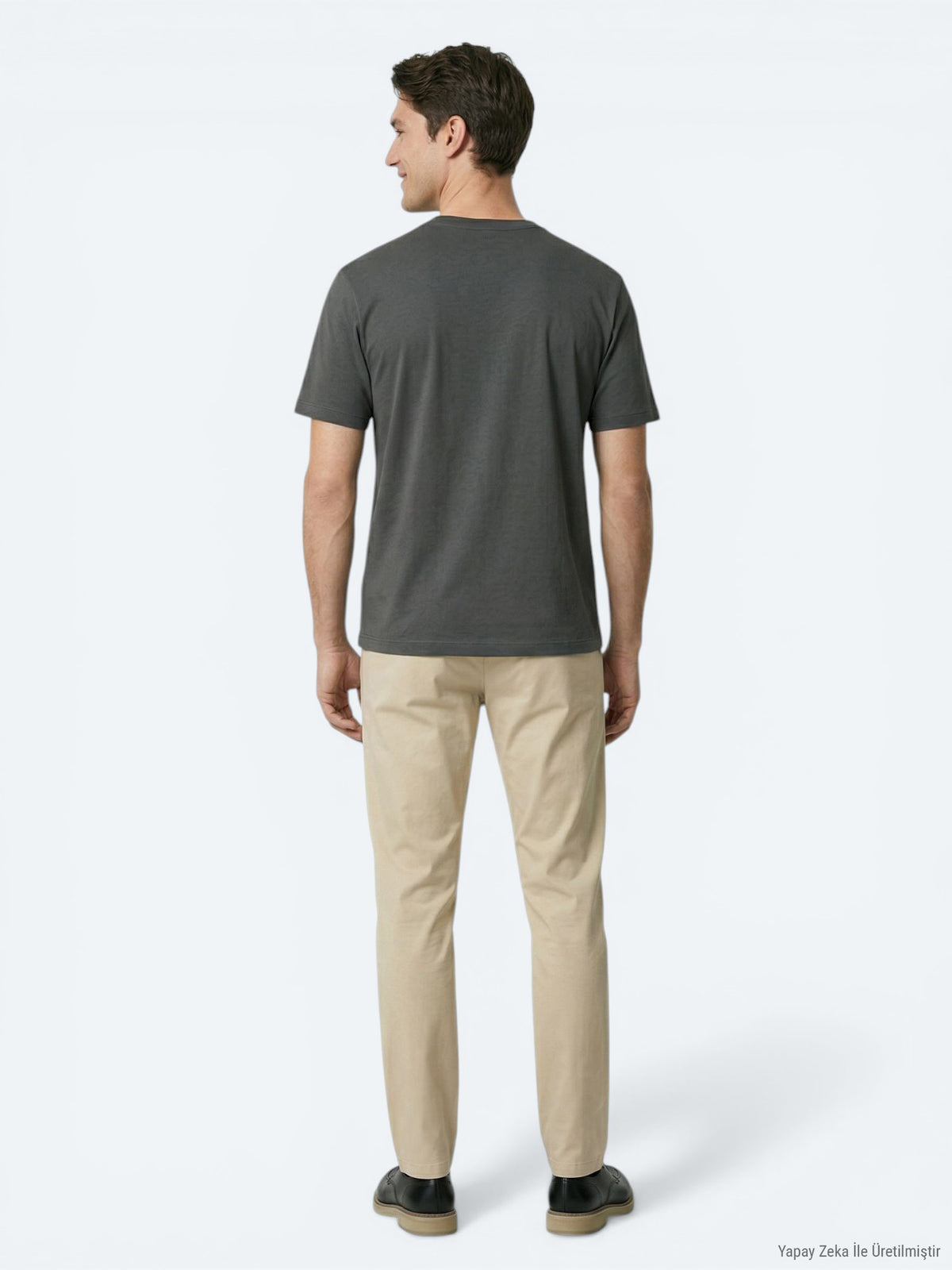 Koyu Haki Düz T-Shirt