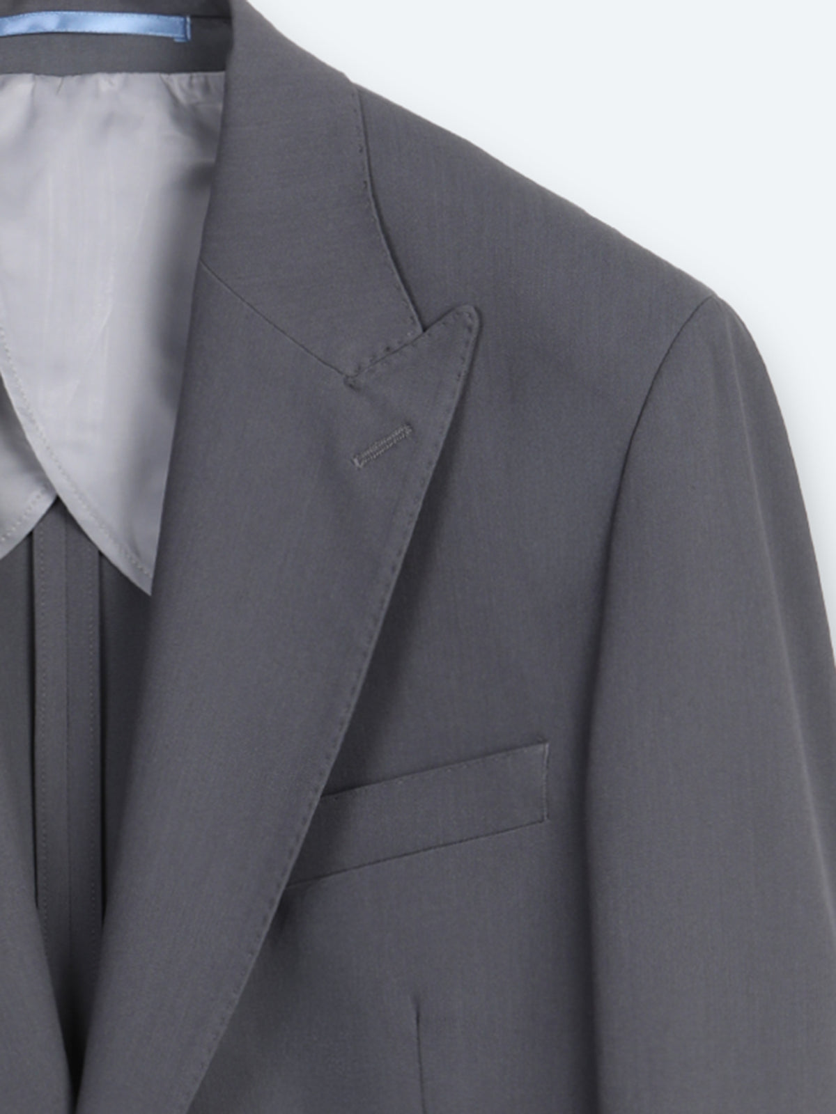 Gri Düz Modern Fit Takım Elbise
